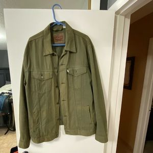 Denim Jacket - Olive Green